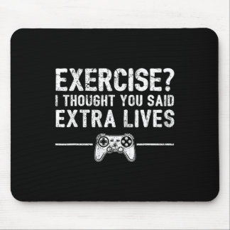 Extra Lives Funny Video Game Controller Retro Game Mouse Mat