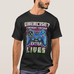 Extra Lives Funny Video Game Controller Retro Game T-Shirt