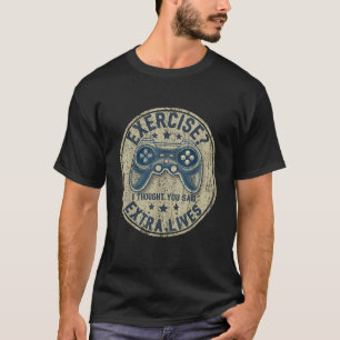 Extra Lives Funny Video Game Controller Retro Game T-Shirt