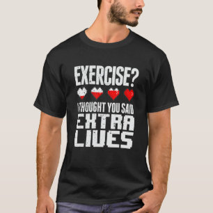 Extra Lives Video Game Controller Retro Gamer Boy T-Shirt