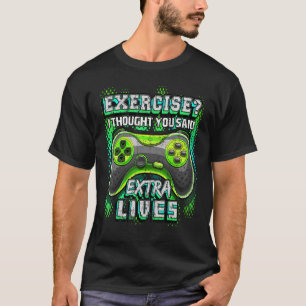 Extra Lives Video Game Controller Retro Gamer Boys T-Shirt