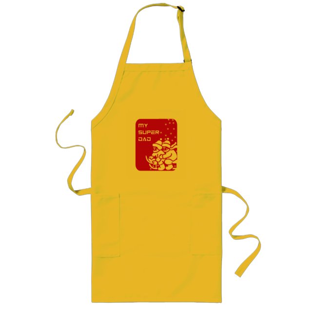 extra-long cotton twill aprons (Front)