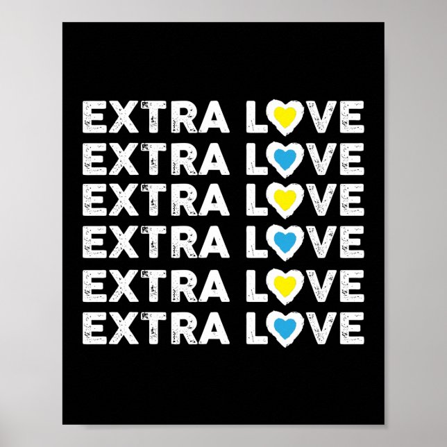 Extra Love Down Syndrome Awareness Special Poster (Front)