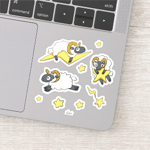 Extra RAM - Stylised Electric Sheep with Stars