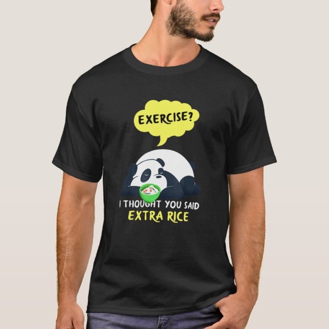 Extra Rice Panda Apparel Panda T-Shirt (Front)