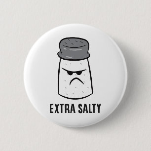 Extra Salty Funny Salty Gamer 6 Cm Round Badge