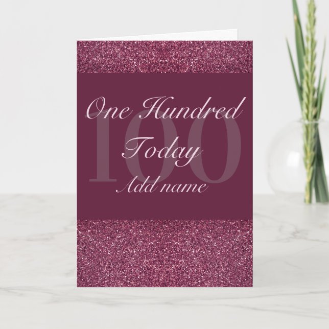 Extra special personalised birthday card 100th (Front)