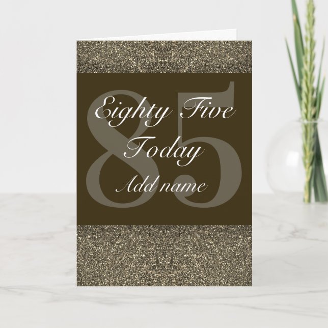 Extra special personalised birthday card 85th (Front)