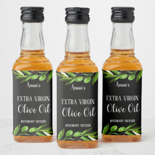 Extra Virgin Olive Oil Bottle Rustic Product Label
