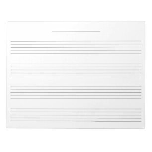 Extra Wide Rule Music Manuscript Paper for Kids Notepad