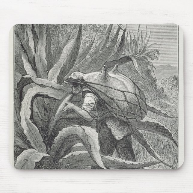 Extracting Pulque Mouse Mat (Front)