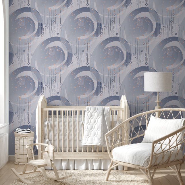 Extraordinary Abstract Deco Shapes Pattern 1 Wallpaper (Kids)