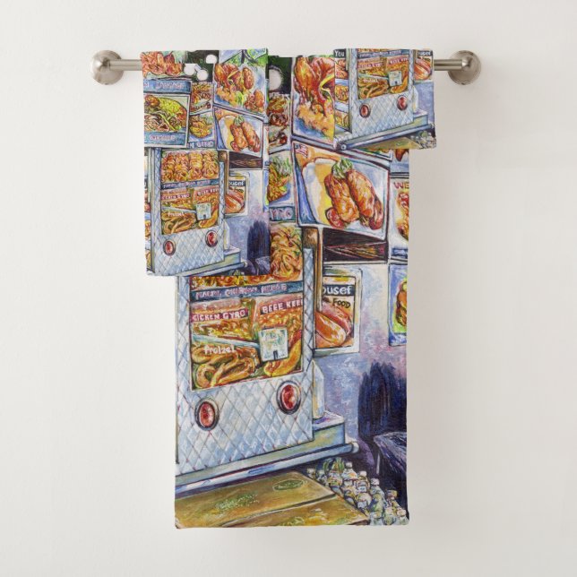 Extraordinary Artistic Workload Bath Towel Set (Insitu)