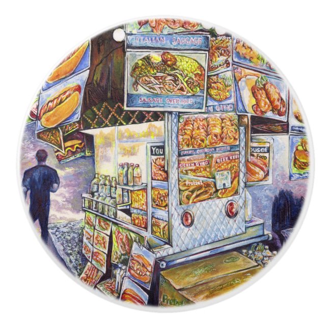 Extraordinary Artistic Workload Ceramic Knob (Front)