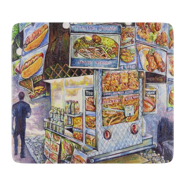 Extraordinary Artistic Workload Cutting Board (Front)
