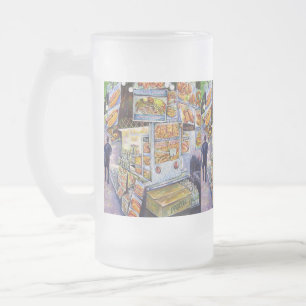Extraordinary Artistic Workload Frosted Glass Beer Mug