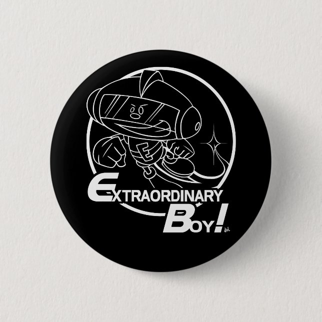 Extraordinary Boy! Button (Front)