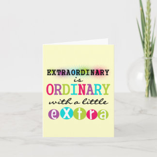 Extraordinary Card