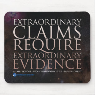 Extraordinary Claims Mouspad Mouse Mat