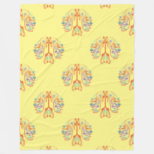 Extraordinary Spiritual Symbol Pattern 6 Fleece Blanket