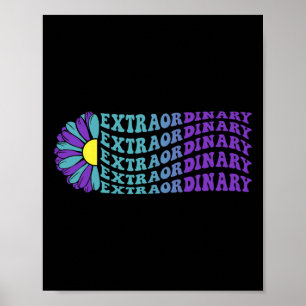 Extraordinary Suicide Prevention Mental Health Awa Poster