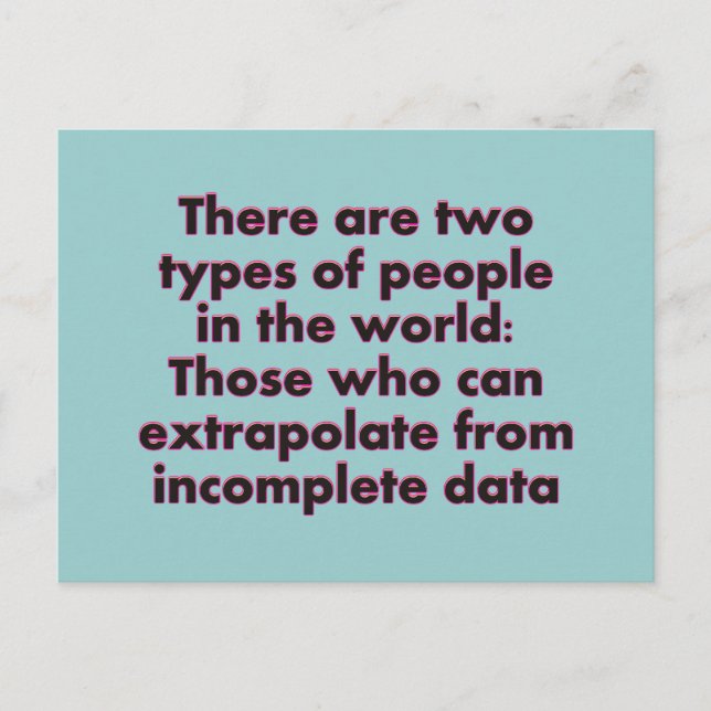 Extrapolate This... Postcard (Front)