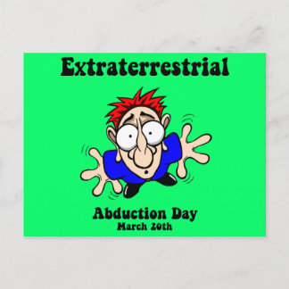 Extraterrestrial Abduction Day Postcard