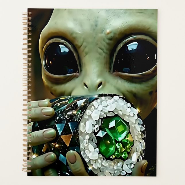Extraterrestrial Alien and Crystalline Food Planner (Front)