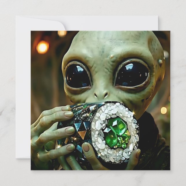 Extraterrestrial Alien and Crystalline Sushi Blank (Front)