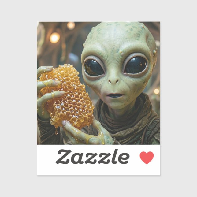 Extraterrestrial Alien Being with Honeycomb (Sheet)