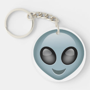 Extraterrestrial Alien Emoji Key Ring