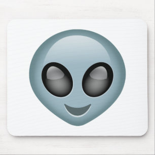 Extraterrestrial Alien Emoji Mouse Mat