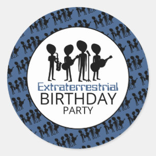 Extraterrestrial Band, Birthday Classic Round Sticker