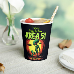 Extraterrestrial Beings Appear Near Area 51 Paper Cups