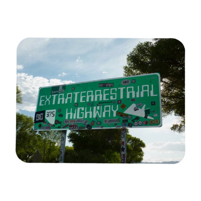 Extraterrestrial Highway Sign, Rachel, Nevada Magnet (Horizontal)