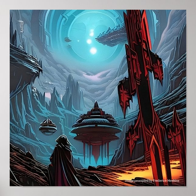 Extraterrestrial Landscape Poster (Front)