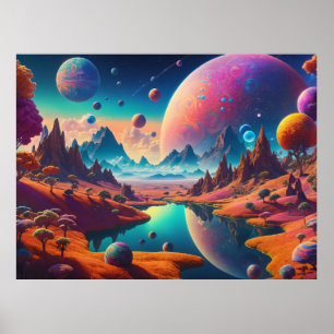 Extraterrestrial Landscape Poster
