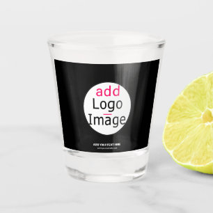 Extravagant Business Chic Customisable Logo Black  Shot Glass