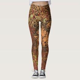 Extravagant Leggings African Leopard Design