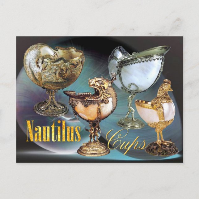 Extravagant Nautilus Cups Postcard (Front)
