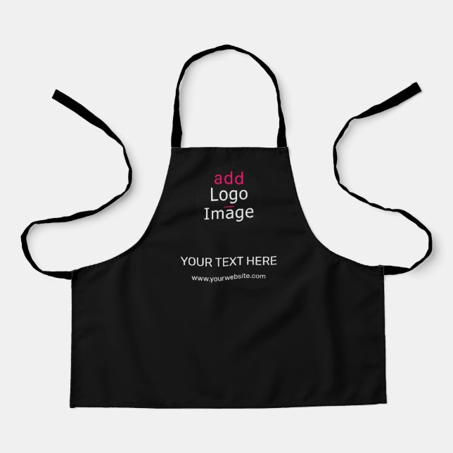 Extravagant Professional Minimal Custom Black  Apron (Front)