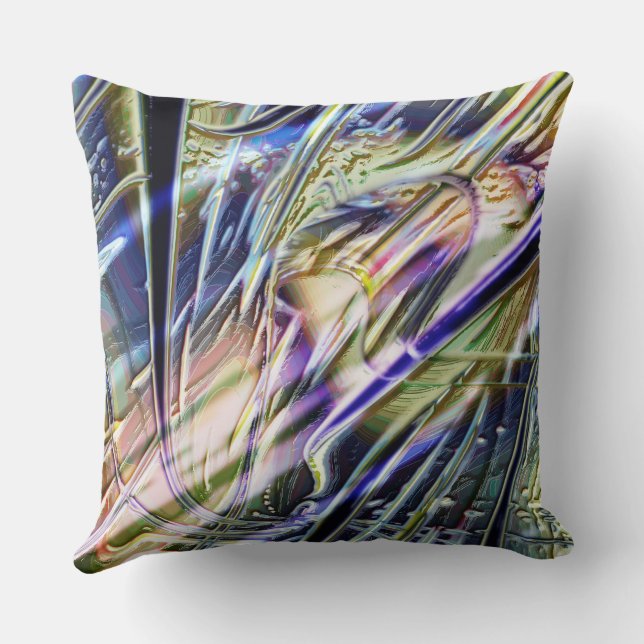 Extravagant traces in mix of rustic and luminosity cushion (Back)