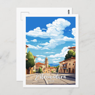 Extremadura Spain vintage travel  Postcard
