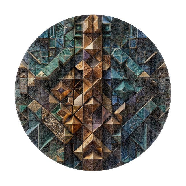 Extreme 3D Vertical Mosaic Cutting Board (Front)