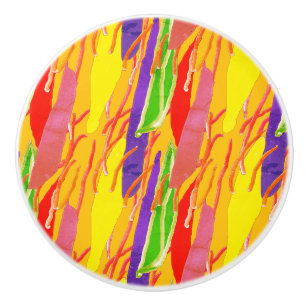 EXTREME ABSTRACT FANTASIA ART CERAMIC KNOB