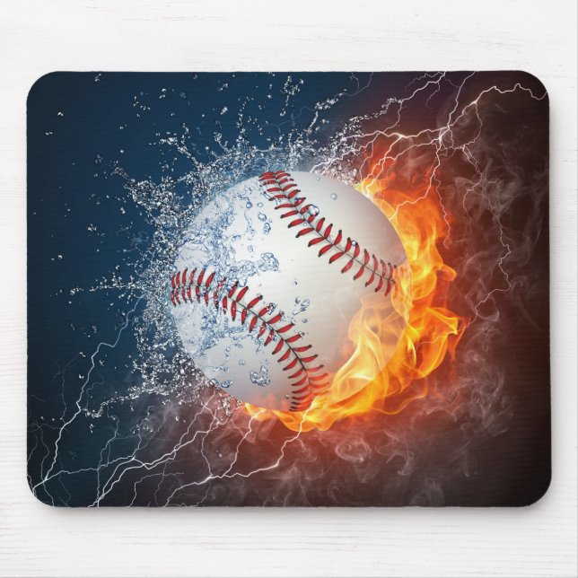 Extreme Baseball Mouse Mat (Front)
