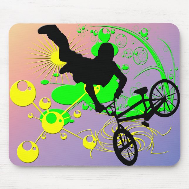 Extreme Biking Mouse Mat (Front)