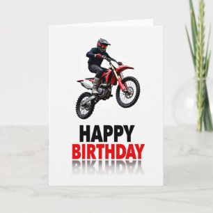 Extreme Birthday Motorcycle Jump Card
