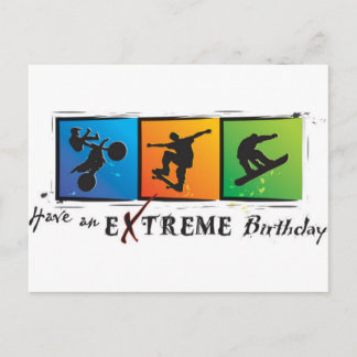 Extreme Birthday Postcard