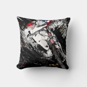 Extreme BMX Rider - Mountain Bike Racer   Cushion